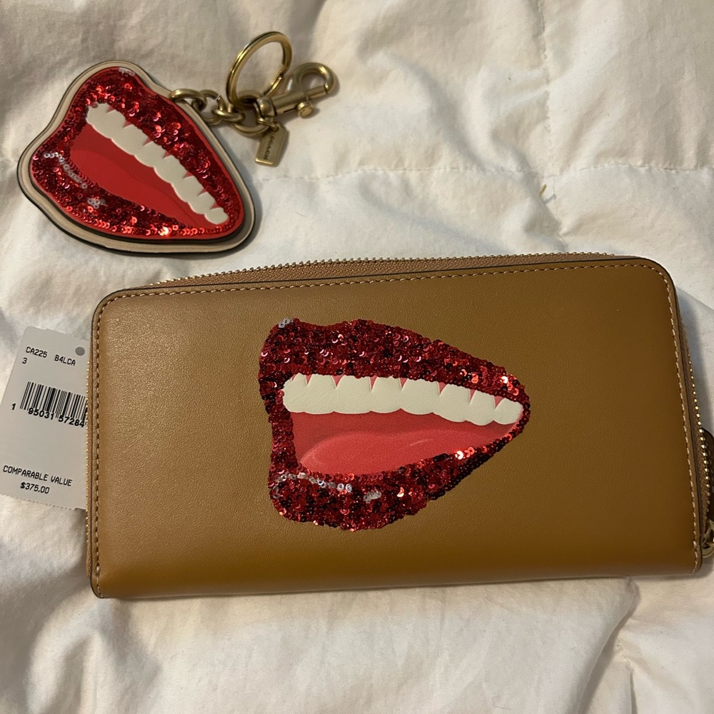 Coach X Tom Wesselmann Wallet and free key chain